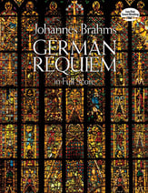 German Requiem Orchestra Scores/Parts sheet music cover